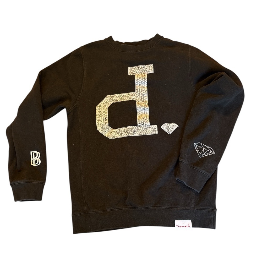 Diamond Sweater- black-Size S